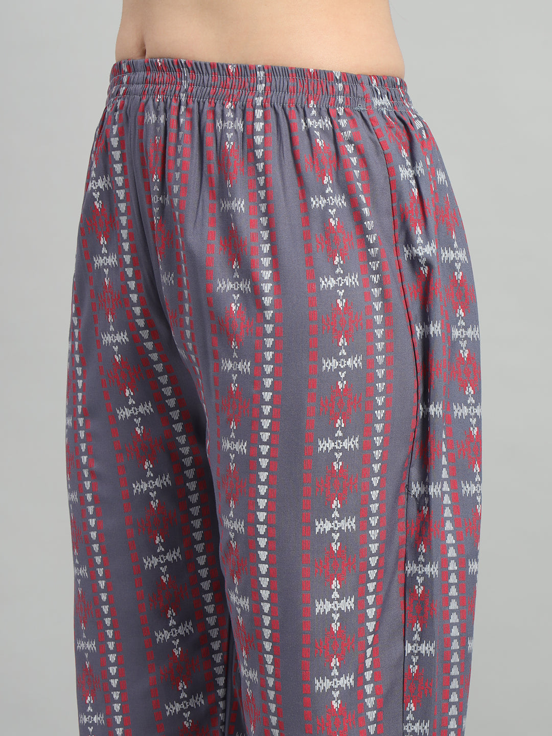 Gary Printed Cotton Blend A-line Suit Set