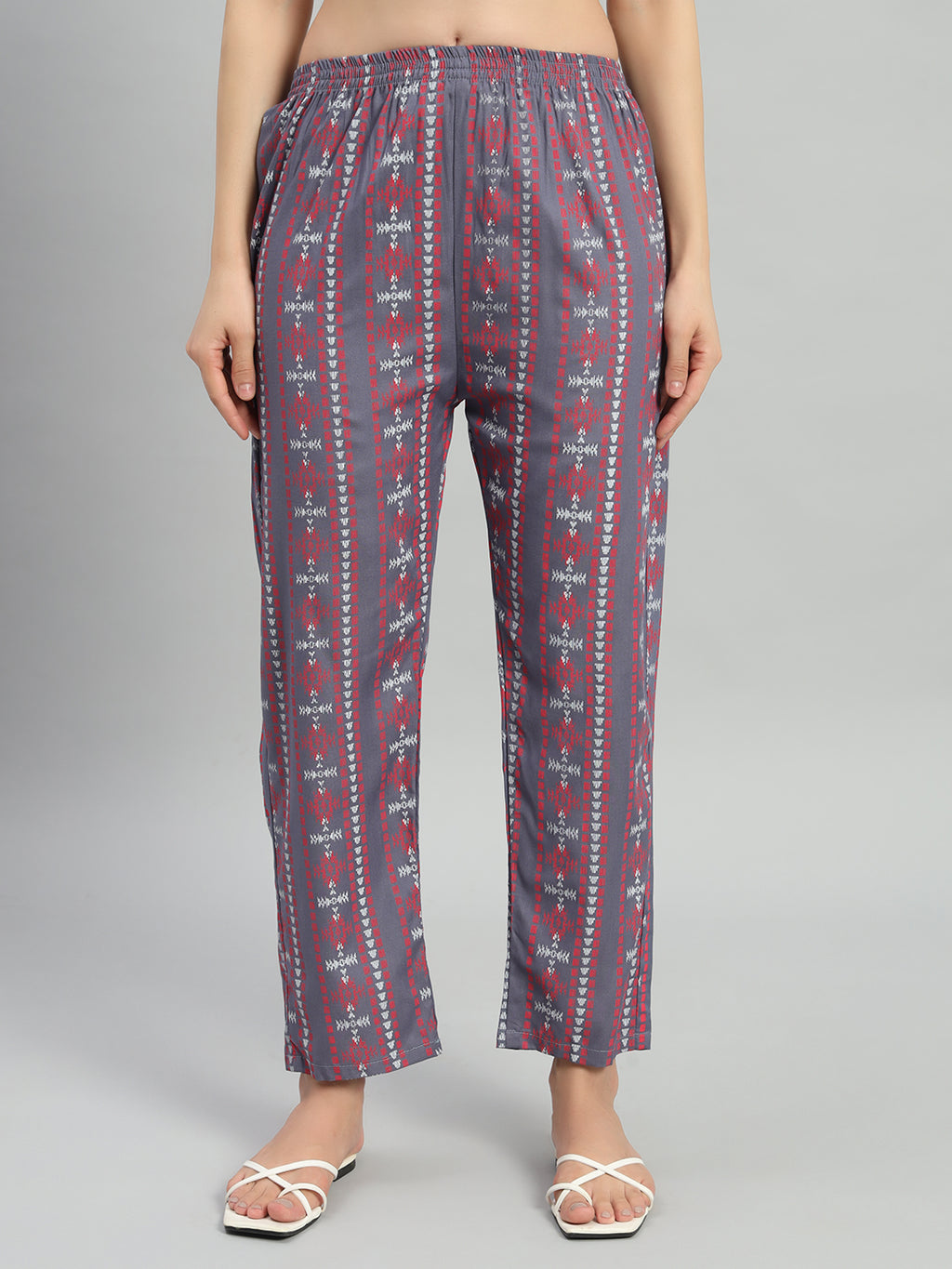 Gary Printed Cotton Blend A-line Suit Set