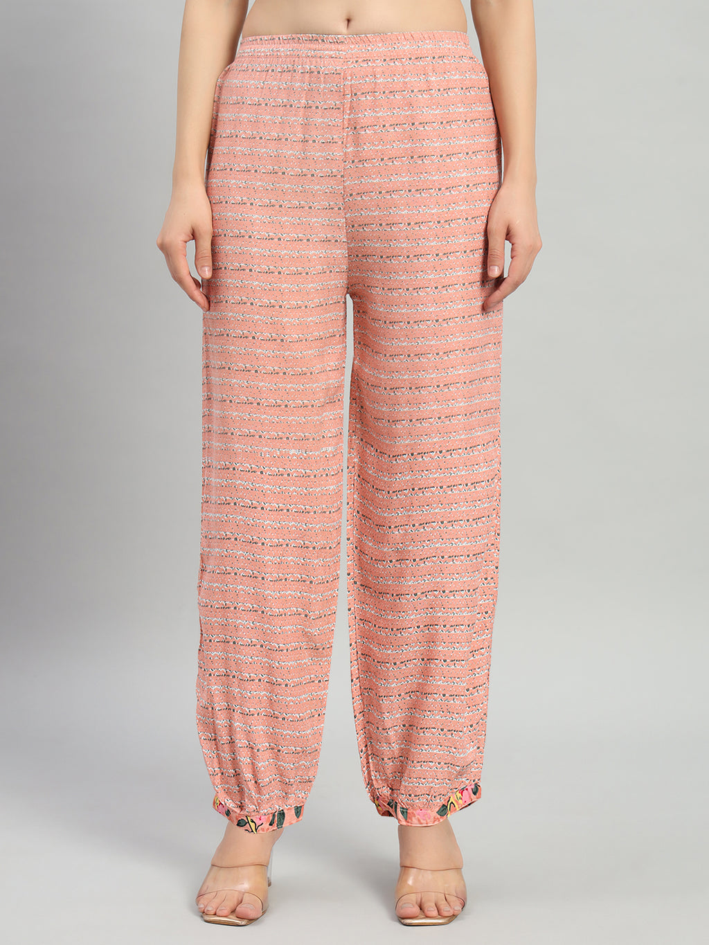 Pink Embroidery Cotton Blend Straight Kurta Pant Dupatta Set