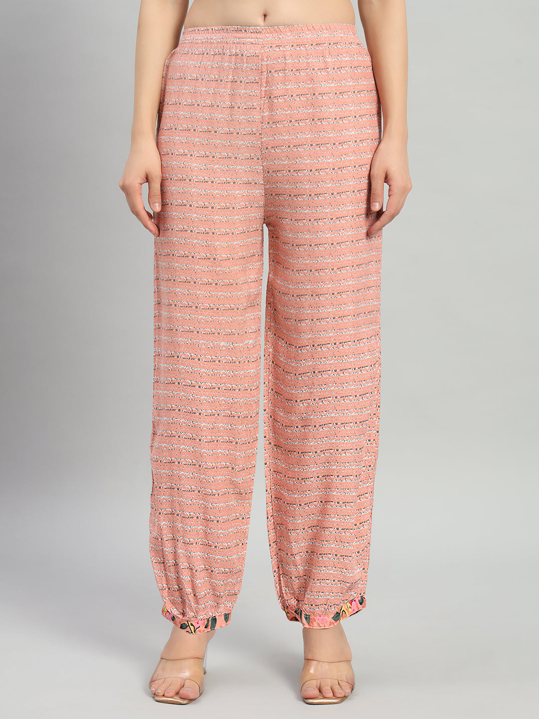 Pink Embroidery Cotton Blend Straight Kurta Pant Dupatta Set